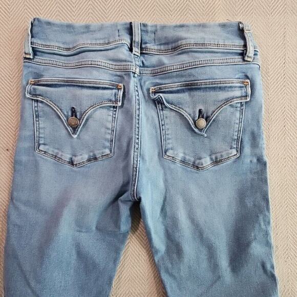 Hudson Los Angeles Jeans Women's Size 30 (30x28) Blue Collin Skinny Flap Pocket - Picture 12 of 16